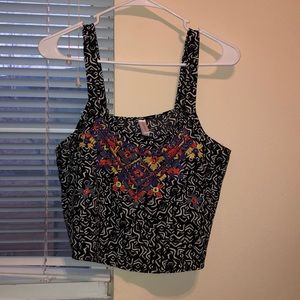 Patterned Crop Topp